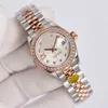 Zegarek na rękę zegarki Datejust 28 mm Wodoodporny automatyczny ruch damski Rose Gold Diamond Clock