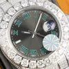 Kol saatleri elmas izle otomatik mekanik erkek izle 42mm safir stainls çelik çelik hayat su geçirmez montre de lüks erkekler busins ​​bilek saati06r8