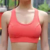 Yoga outfit chu 2022 varumärke sportbh kvinnor skjuter upp stötsäkra skördetoppar underkläder som kör gym fitness andningsbar BHS B1227