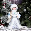 Christmas Decorations Santa Claus Dolls Holiday Plush Characters Children Toys Birthday Party Gifts Table Decoration