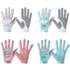 Sports Gloves Women's Golf Anti-slip Design Left and Right Hand Granules Microfiber Cloth Breathable Soft 221102