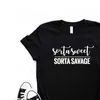 Camisetas Sweet Sweet T Savage Women Tshirts Casual Funny Shirt for Lady Top Tee