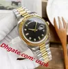 Luxe Unisex Horloge Champagne Wijzerplaat 18K Everose Goud Automatisch Mechanisch Uurwerk Horloges vrouw 36mm heren Horloges originele doos