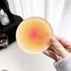 다채로운 아크릴 코스터 매트 9.8cm Dimater Sunset Round Sunset Gradient 북유럽 사격 소품 장식 장식품