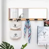 Clothing Storage Wall Coat Rack Bedroom Bamboo Clothes Solid Wood Creative Hook Hanging Wooden