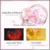 Altri strumenti per la cura della pelle Laikou Japan Sakura Mud Face Mask Detergente Sbiancante Idratante Oilcontrol Argilla Maschere per la cura della pelle del viso Drop Dhncw