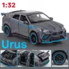 Diecast Model Car 1 32 Alloy Car Luxy Urus Coupe SUV 1 24 Metal Vehicle Display Presents Födelsedag för barn Barn pojkar julleksaker 221103