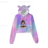 Sweats à capuche pour hommes sweat à capuche pour homme filles Aphmau impression 3D pour femmes Kawaii dessin animé sweats adolescents enfants oreille pulls adulte enfant