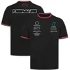 2022 F1 T-shirt T-shirt 1 Team T-shirts Polo Polo Fans de course personnalisés Summer Soule à manches courtes et sèches Sweat F1 Oversize