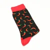 Men's Socks High Quality Men's Happy 35 Color Animal Diamond Cherry Combed Cotton Calcateines Largos Hombre