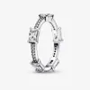 New lover zircon wedding rings engagement party DIY fit Pandora style classic jewelry