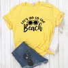 L￥t oss g￥ till Womens T-shirt T-shirt Beach Women Casual Hipster Funny Lady Yong