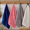 Venda de toalhas de cor de cor de cor de coral s￳lida Conjunto de toalhas de coral 4 cores banheira port￡til praia p￪lo macio estilo com embalagem de presentes entrega 202 dhyy2