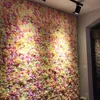 Duvar için dekoratif çiçek paneli el yapımı yaprak yapay ipek çiçekler düğün duvar dekor bebek duş parti zemin llfa