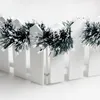 Dekoracje świąteczne 200 cm 8 cm Dekoracja Topy Troin Tree Tree Ozdoby Białe ciemnozieloną trzcinę pucharową