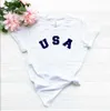 Usa Print Women Casual T Shirt Hipster Funny T-shirt For Lady Yong Girl Top Tee Drop