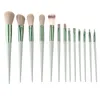 Brilhos de maquiagem de 13pcs configurado maquiagem de escova corretiva Blush pó solto pincel de olho de olho -marcador Ferramenta de beleza Fundação