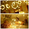 Strings 15PCS Bottle String Lights Cork Shape For 1M 10 LED Wine Party Romantic Home Decor Copper Lamp LEDs Per Light