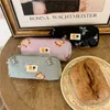 Core-crayon de mode coréen Azure Butterfly Broidered Cosmetic Washing Sac Femmes de voyage de voyage Sac de rangement de papeterie