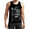 Tampo de le￣o masculino de tamanho grande S-6xlsummer Tops Animal 3D Impresso sem mangas colete legal Mulher moda casual Harajuku Roupas de rua 007