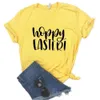 Hoppy P￢ques imprimez les femmes T-shirt tshirts d￩contract￩s dr￴les pour lady yong top tee