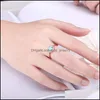 Cluster Rings Cluster Rings Dazzling Fire Opal Ring For Women 925 Sterling Sier Resizable Opals Wedding Engagement Jewelry Female Dr Dhrcb