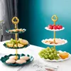 Bakeware Tools European-style Three-layer Candy Tray Living Room Creative Fruit Cake Stand Refreshment For Christmas Party