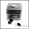 Упаковочные коробки Косметические контейнеры Образец банок с черными крышками пластиковой макияж BPA Pot 3G 5G 10G 15G 20 грамм капли доставки 2021 OTOY1