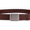 Belts Men's Smooth Buckle Quick Dry Durable Nylon Waistband Solid Color Belt BLTRD0018