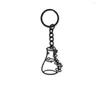 Keychains Trendy Erlenmeyer Flask Key Chains Potion Bottle Chemistry Laboratory Graduation Gift Conical Jewellery