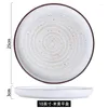 Bowls Japanese And Korean 8-inch 10-inch Microwave Oven Underglaze Ceramic Rice Plate Home El Creative Round Sashimi