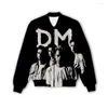 Jackets masculinos Phechion Men/Women Depeche-Mode 3D Jacket Casual Jacket Modans Menas de rua solteira solta casaco esportivo Q79