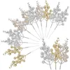 Dekorativa blommor b￤r artificialbranch dekor grenar tillbeh￶r twigssimulerade diy julkrans leveranser bura hemmal