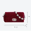 Evening Bags BENVICHED Fashion Luxury Handbags Women Designer Silk Shoulder Messenger Diamonds Parts Eveing D190