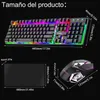 Keyboard Mouse Combos 2 4G Wireless Luminous Floating Gaming Mechanical Set Portable RGB Backlit Waterproof Kit 221103