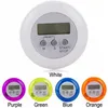 Kitchen Cooking Timer Cook Baking Countdown Alarm Clock Students Mini Portable Round Timers Household 5 Colors LCD Timer BH7871 TQQ