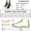 Sandales femmes Sexy talon haut femme mode talons noir daim à lacets bout pointu chaussures de soirée dames chaussures grande taille