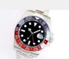 Роскошные часы мужчины высшее качество 40 -мм керамическая рамка 116710 ETA3186 Движение Автоматические модные мужские часы Водонепроницаемые светящиеся