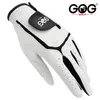Sports Gloves Sheepskin genuine leather Professional Golf For men white and black lycra Palm thickening Gift for golfer 221102