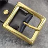 Belts 38MM Leather For Men Solid Brass Belt Buckle Genuine Wide Waist Men's Cowboy Jeans MBT0607