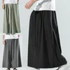 Men's Pants Trendy Fitness Ice Silk Oversize Straight Wide Leg Hip Hop Chinese Style