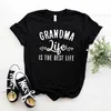 Бабушка Жизнь - женская футболка, принт, женщины, повседневные для леди, хипстер, хипстер, хипстер