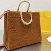 Designer -inter damskie torebki futrzane torby ręczne pluszowe torba na zakup