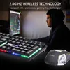 Keyboard Mouse Combos 2 4G Wireless Luminous Floating Gaming Mechanical Set Portable RGB Backlit Waterproof Kit 221103