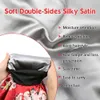 Extra Long Satin Bonnet for Women Silky Sleep Cap Double Layer Long Hair Bonnets Braids Curly Soft Elastic Band Quality