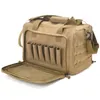 Outdoor Bags Tactical Range Bag Molle System 600D Waterproof Gun Shooting Pistol Case Pack Khaki Hunting Accessories Tools Sling Bag Camping 221102