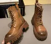 B5524300 Paris Tractor 20mm Lace-Up Ankel Boots skor f￶r kvinnor Storlek 35-40 Fendave