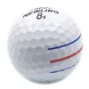 Golfbollar 12 st 3 färglinjer AIM Super Long Distance 3-Piecelayer Ball for Professional Competition Game Brand 221102