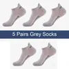 Men's Socks 5Pairs High Quality Men Ankle Breathable Cotton Sports Mesh Casual Athletic Summer Thin Cut Short Sokken Size 38-44