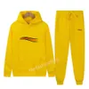 Set Set Falife Men-Designer Tracksuits Parp Tide Letters Drukuj High Street Loose Hoodies and Stale Spants